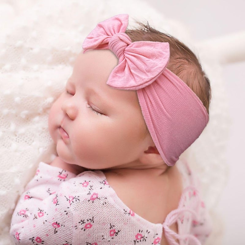 KANGAROO 25 Colors Baby Bows Headbands For Baby Girls,Newborn Infant Toddler Hairbands and Child Hair Accessories - Image 4